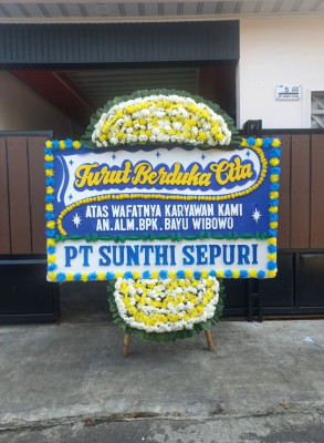 Papan Bunga Duka di Argodadi